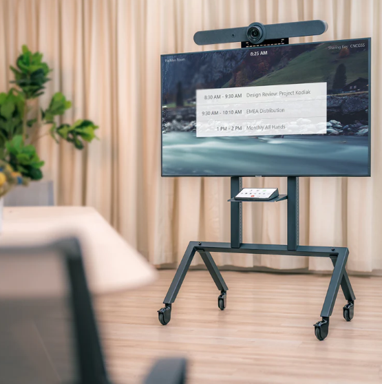 Heckler AV Cart For Logitech Rally Bar - Black - H730-BG