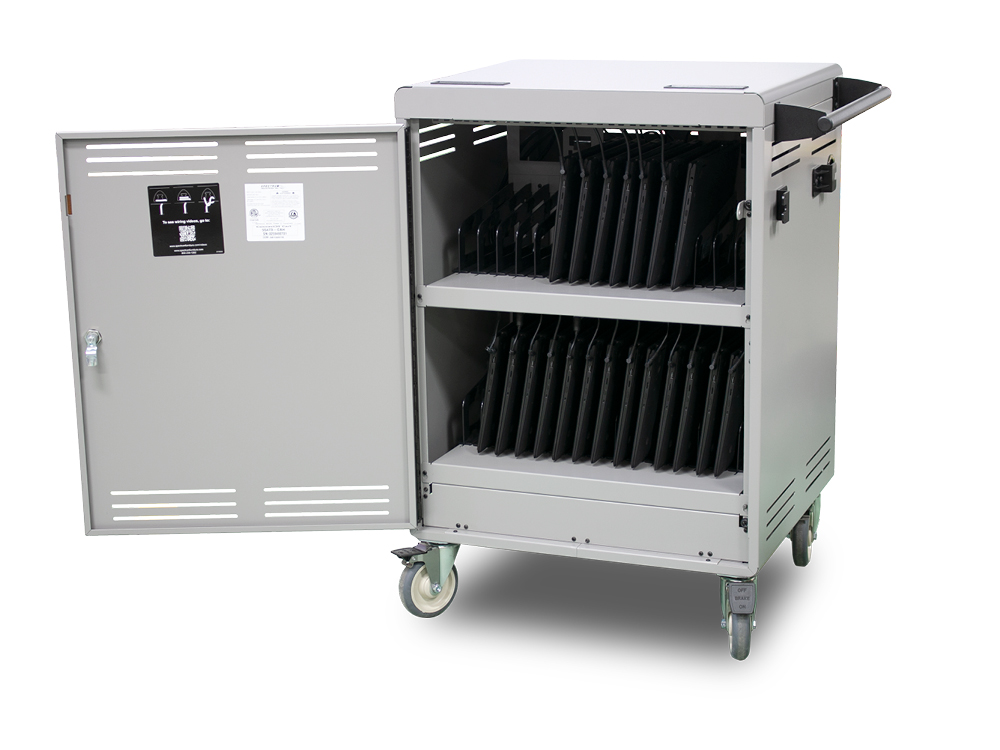 Spectrum Connect30 Chromebook Cart - Power eLogix w/Trays w/Handle  55473-CB3